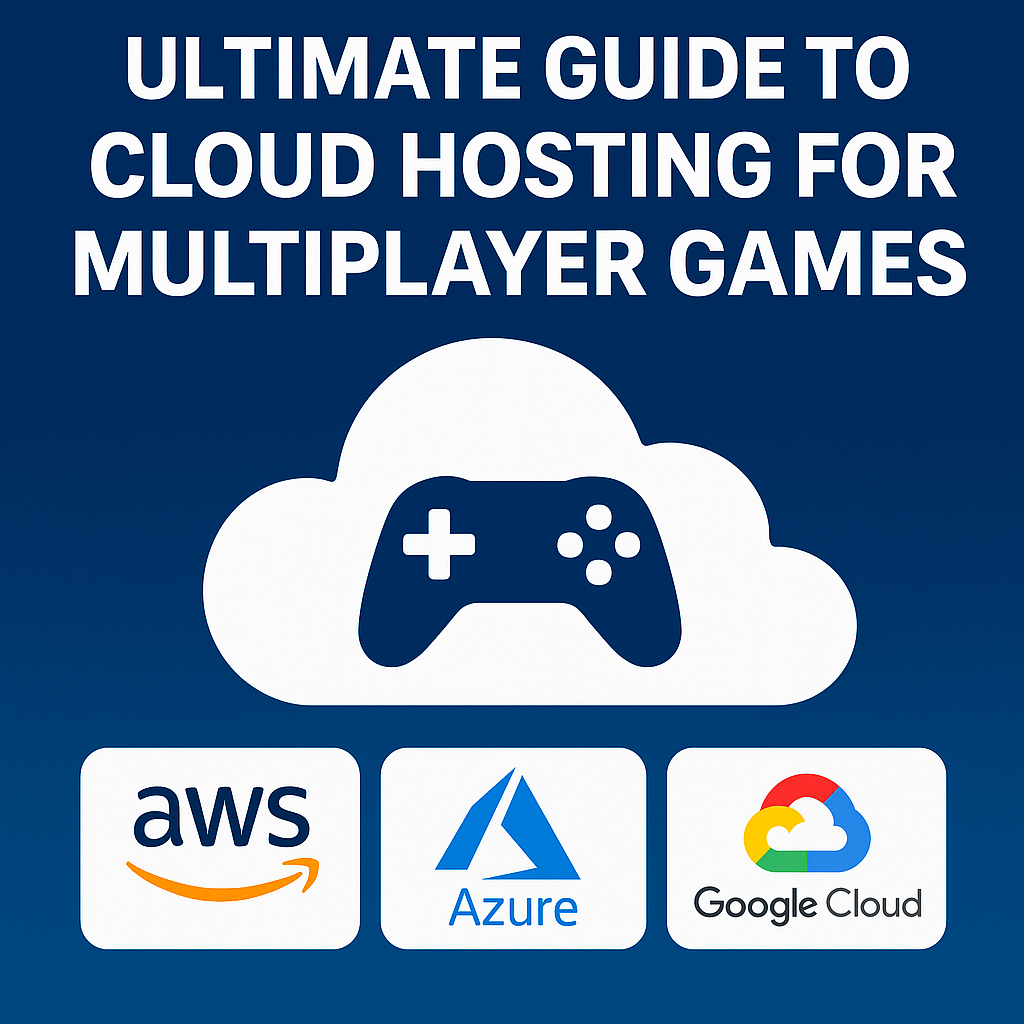 Featured image: Ultimate Guide to Cloud Hosting for Multiplayer Games with AWS, Azure, and Google Cloud logos.